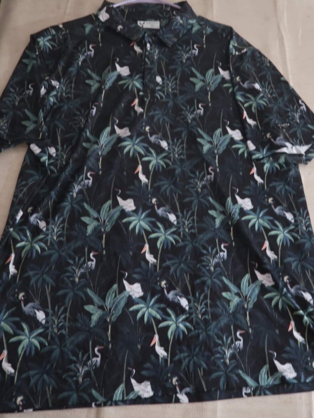 Yatta Golf "Jungle Hibiscus" Performance Golf Polo - Mens Size XL